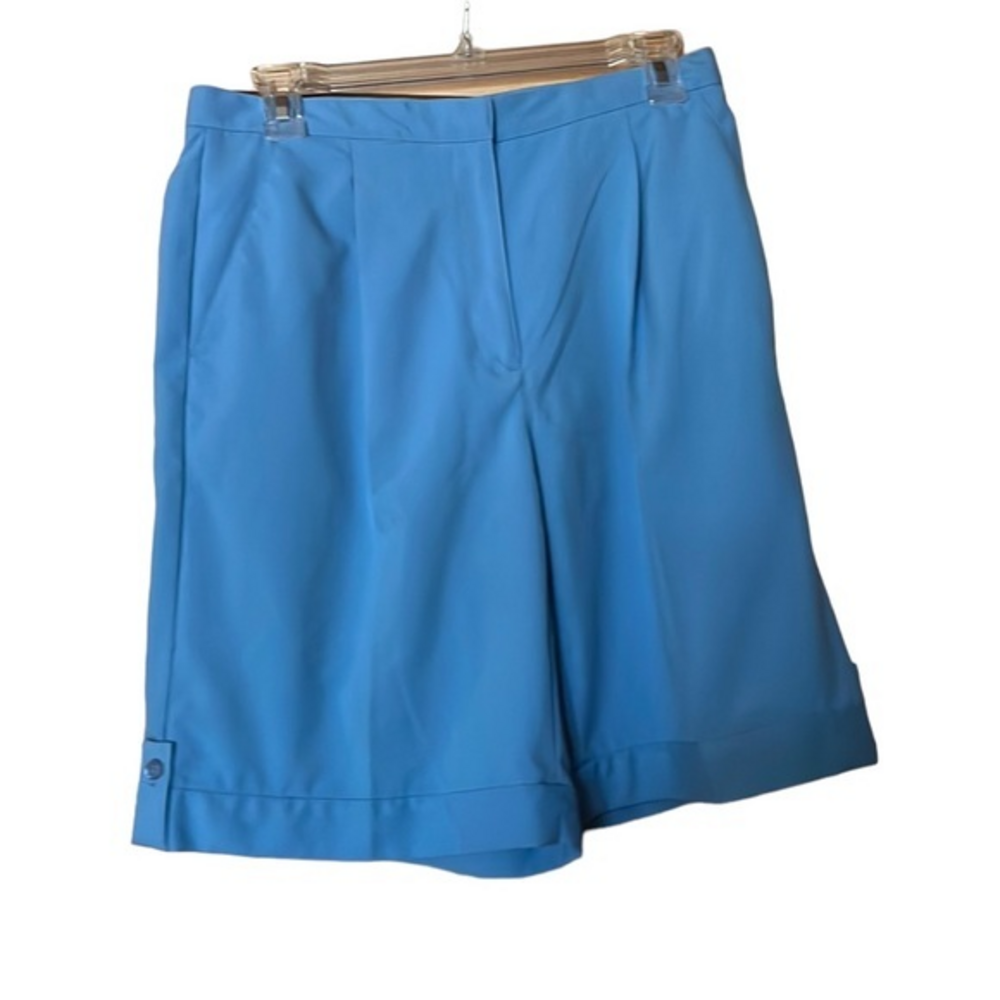 Liz Golf Women’s Golf Shorts Blue Size 8 Microfiber NWT Stain Resistant Preppy